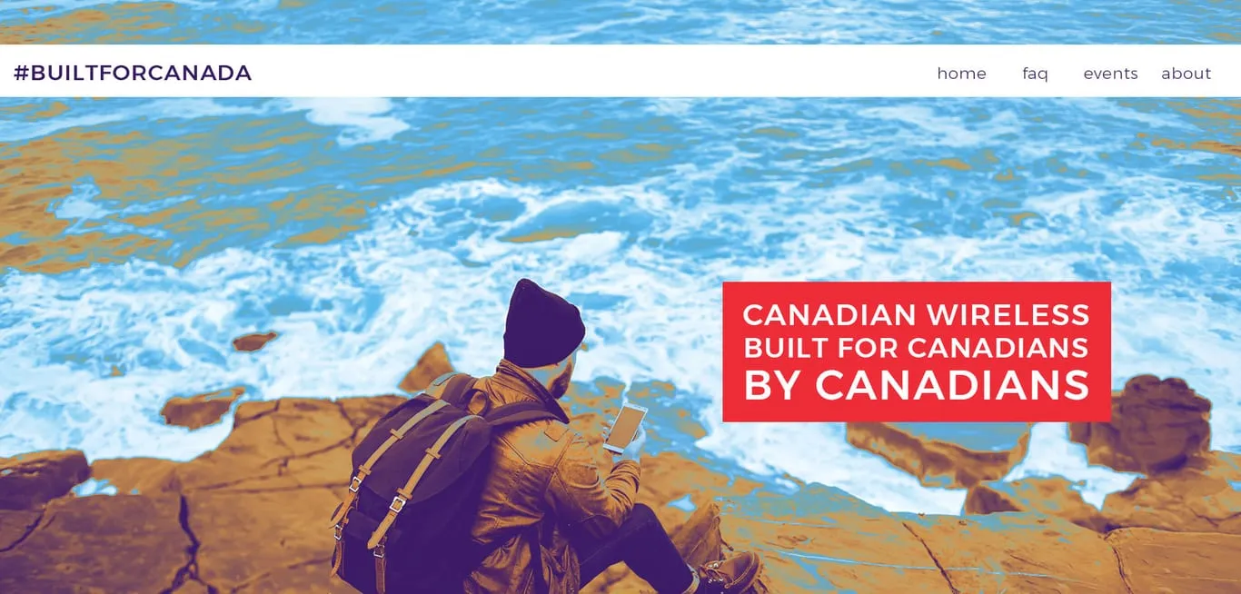 #BuiltForCanada home page